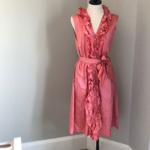 Calypso Salmon crinkle dress